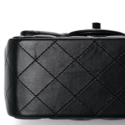 Chanel Lambskin Quilted Mini Square Flap Black 12 of 13