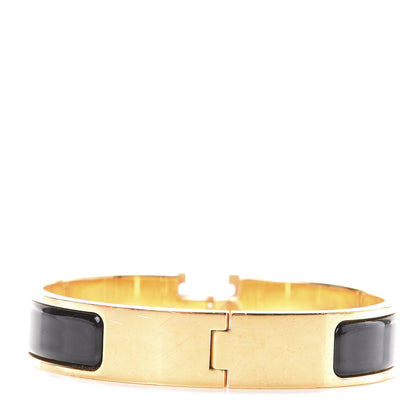 Hermes Enamel Narrow Clic Clac H Bracelet PM Black 4 of 4