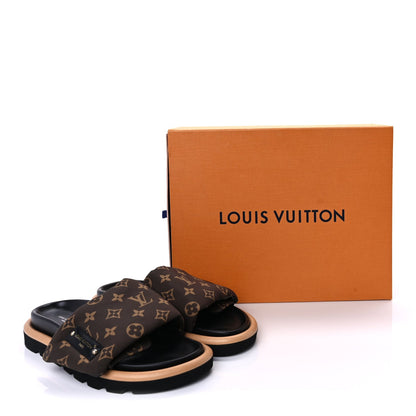 Louis Vuitton Nylon Monogram Pool Pillow Comfort Mule 40 Cacao Brown 10 of 10