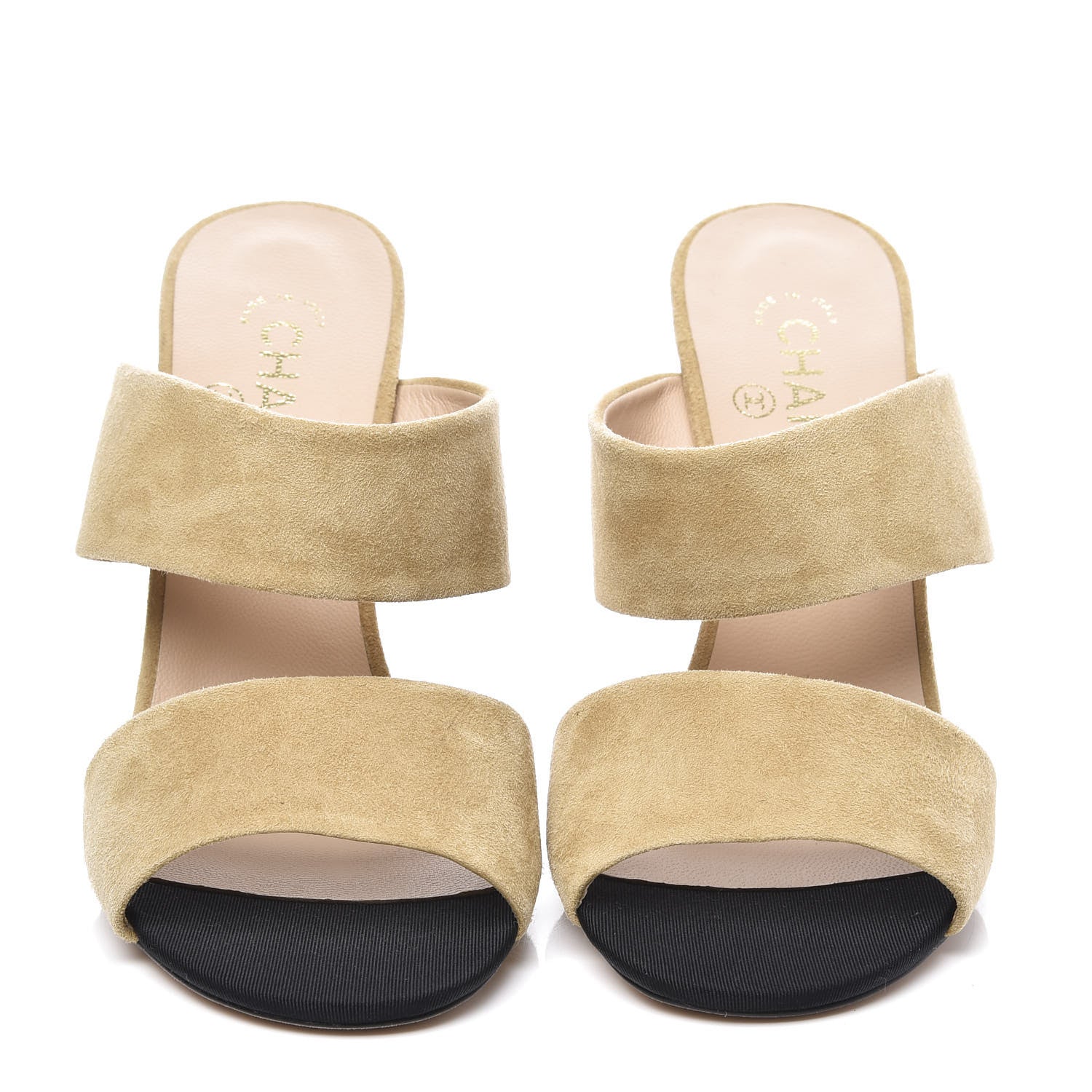 Chanel Suede Kid Pearl Mules 39 Beige 2 of 11