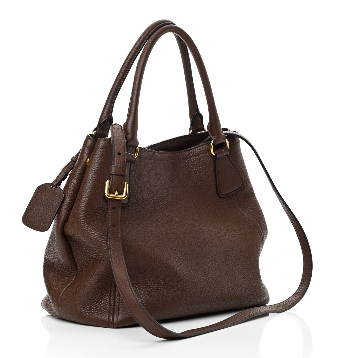 Vitello Daino Shoulder Bag Bruciato