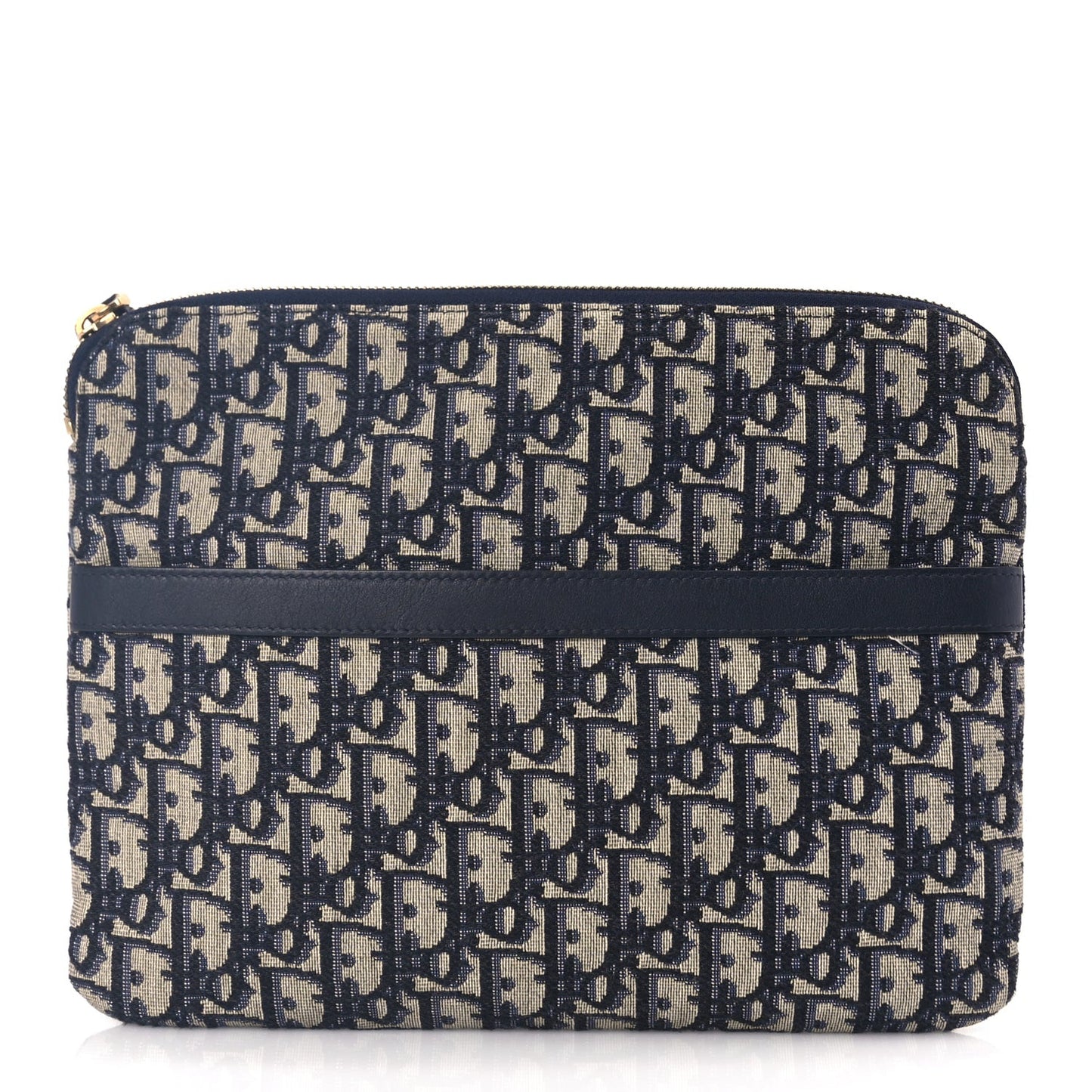 Oblique Travel Pouch Navy Blue