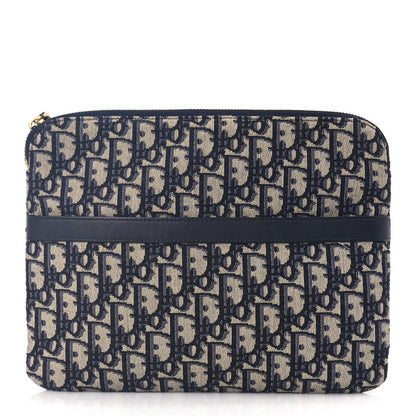 Christian Dior Oblique Travel Pouch Navy Blue 1 of 7