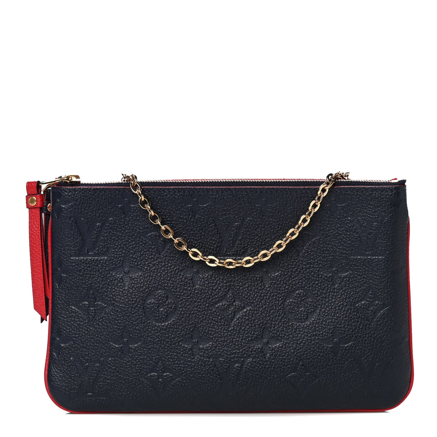 Louis Vuitton Empreinte Double Zip Pochette Marine Rouge 1 of 11