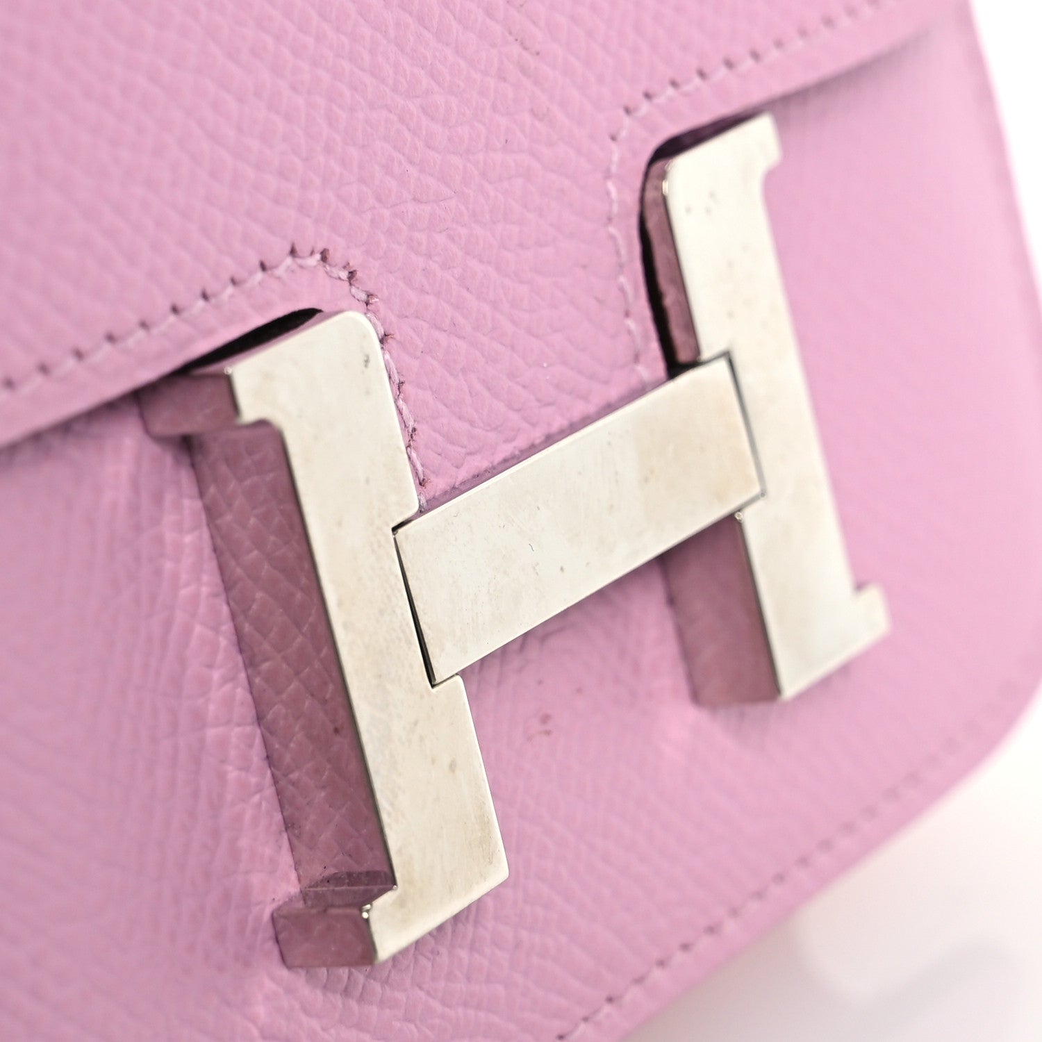 Hermes Epsom Constance Slim Wallet Mauve Sylvestre 10 of 11