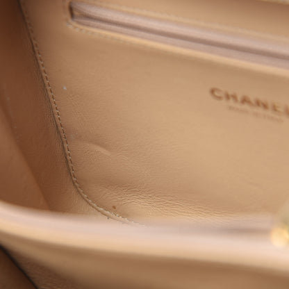 Chanel Caviar Quilted Medium CC Filigree Vanity Case Beige 12 of 13