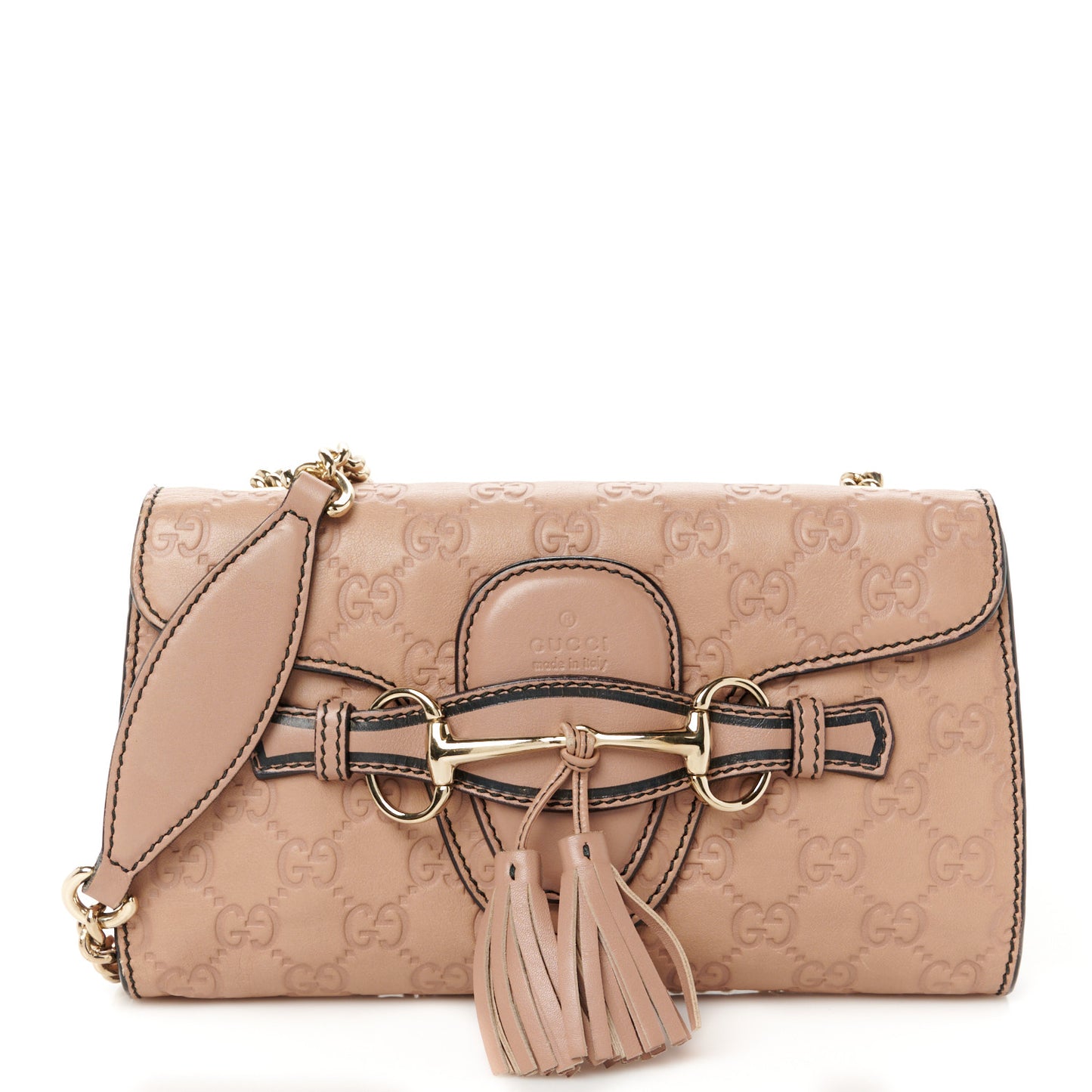 Guccissima Small Emily Chain Shoulder Bag Camelia