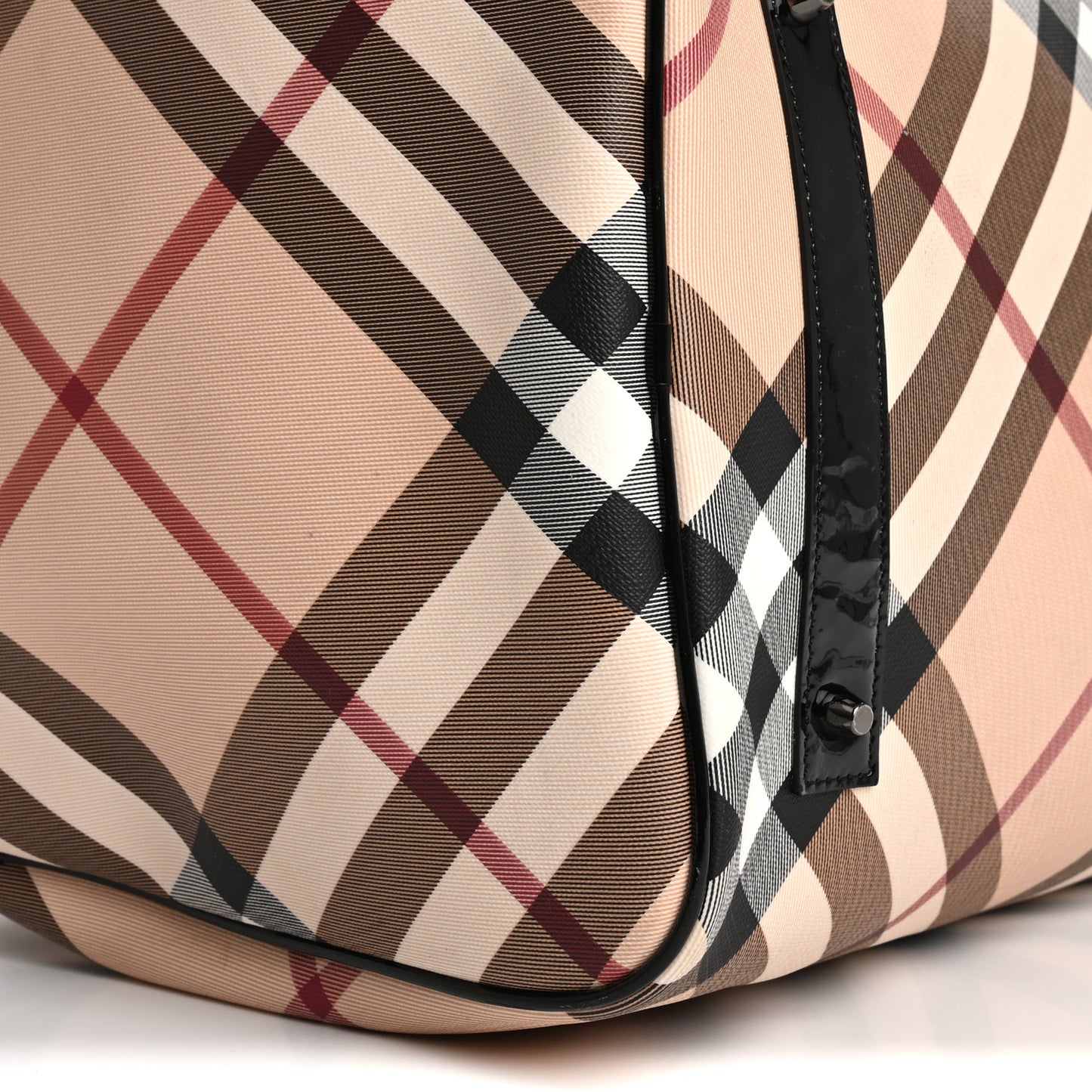 Supernova Check Duffle Bag Black