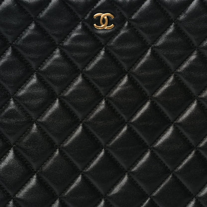 Chanel Lambskin Quilted Large Case Black 8 of 8