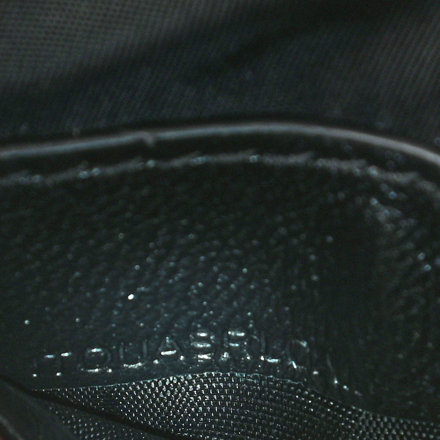 Lambskin Quilted Micro Lola Bucket Bag Black