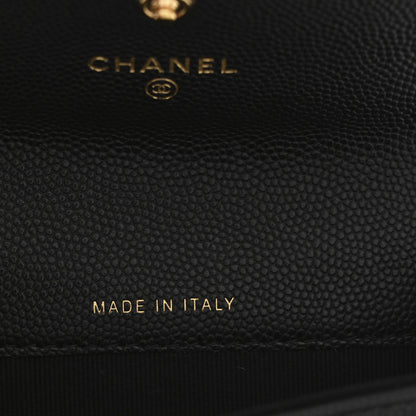 Chanel Caviar Quilted Boy Flap Card Holder Black 7 of 7