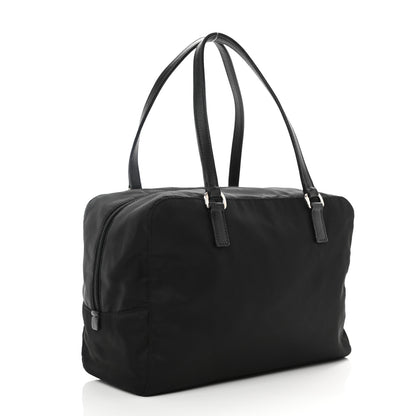 Prada Tessuto Nylon Raso Bear Small Handle Bag Black 3 of 8