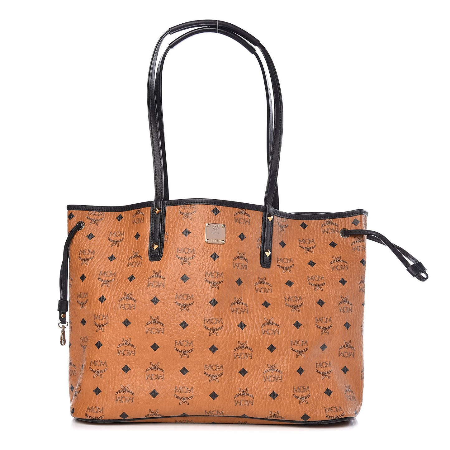 Visetos Medium Project Reversible Shopper Tote Cognac