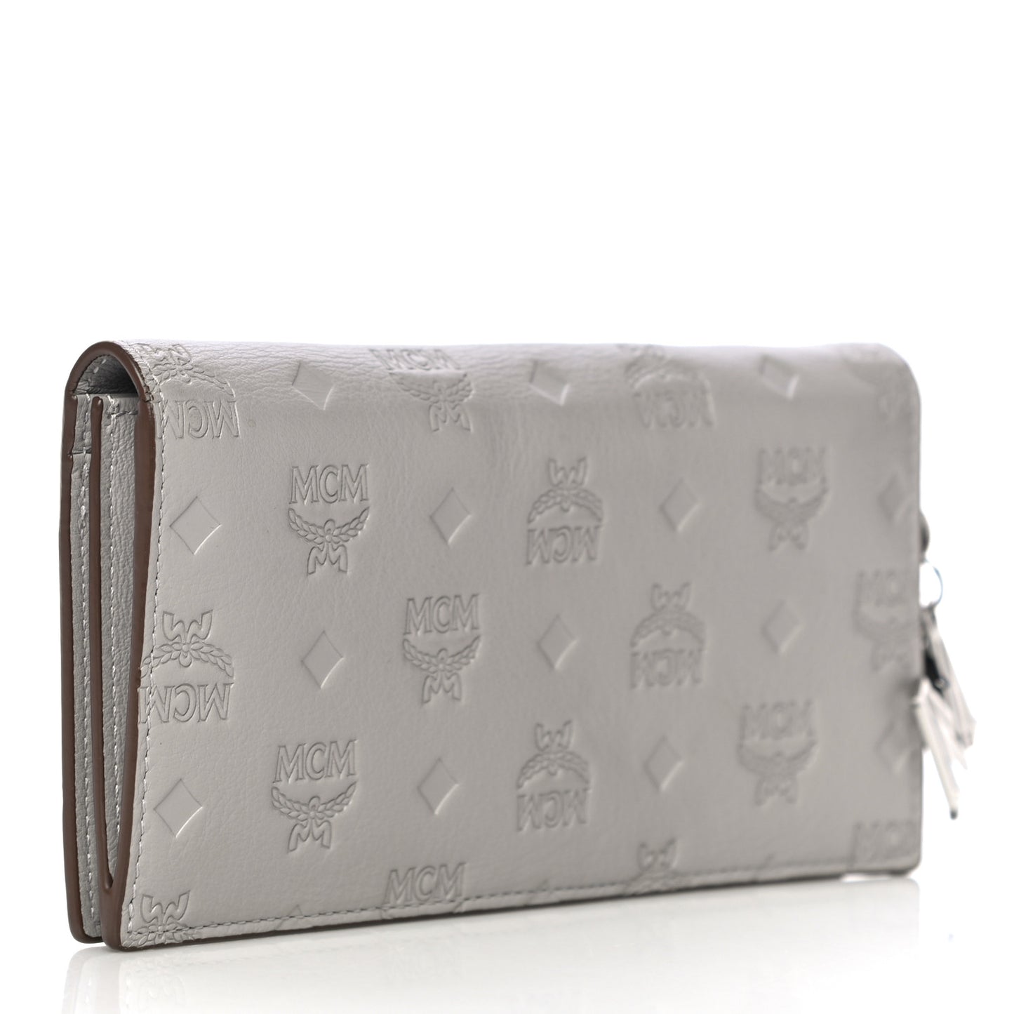 Calfskin Ottomar Large Klara Two Fold Wallet Dove