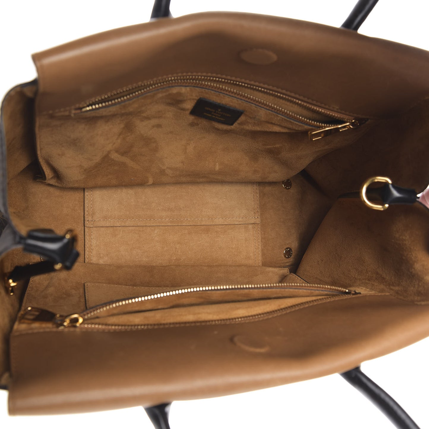 Monogram Cuir Orfevre Tote W PM Noisette