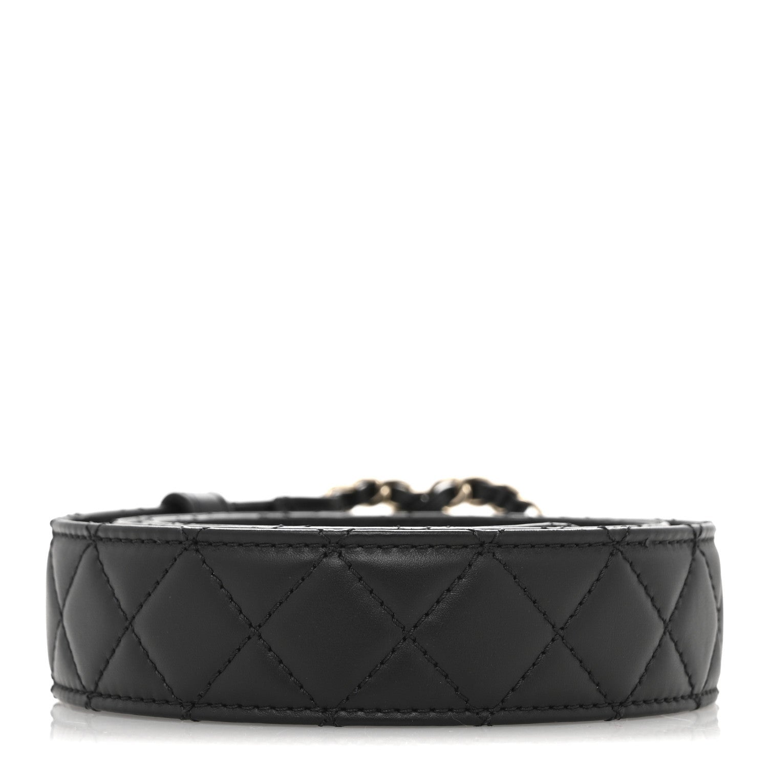 Chanel Calfskin Quilted CC Chain Belt 80 32 Black 2 of 7