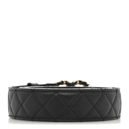 Chanel Calfskin Quilted CC Chain Belt 80 32 Black 2 of 7