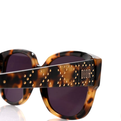 Christian Dior Acetate Cannage Lady Dior Studs Sunglasses Havana 7 of 7