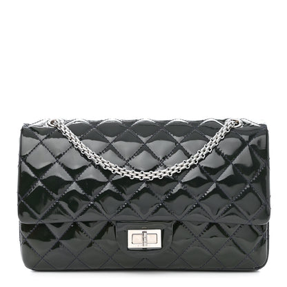 Chanel Patent Calfskin Quilted 2.55 Reissue 227 Flap Dark Blue 1 of 13