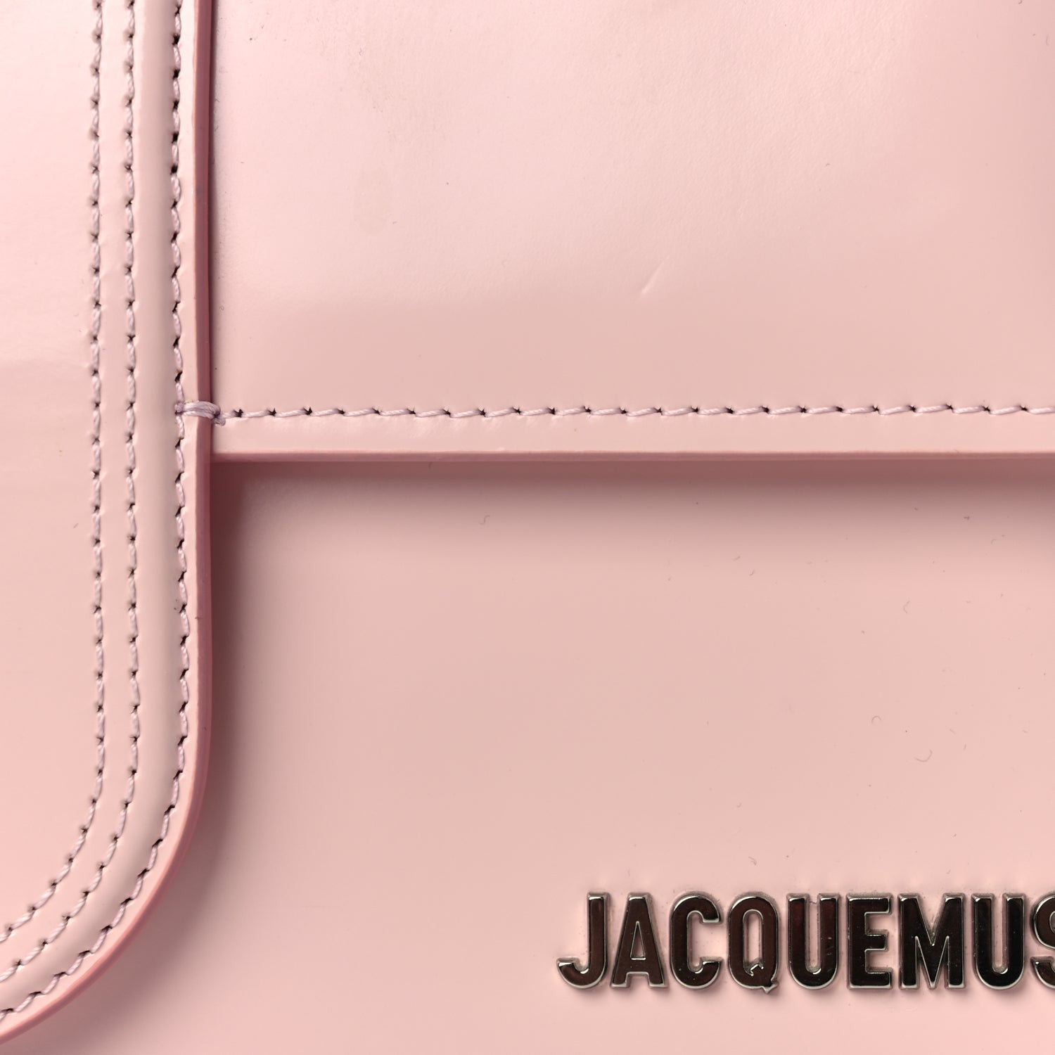 Jacquemus Glazed Calfskin Le Grand Bambino Pink 6 of 8
