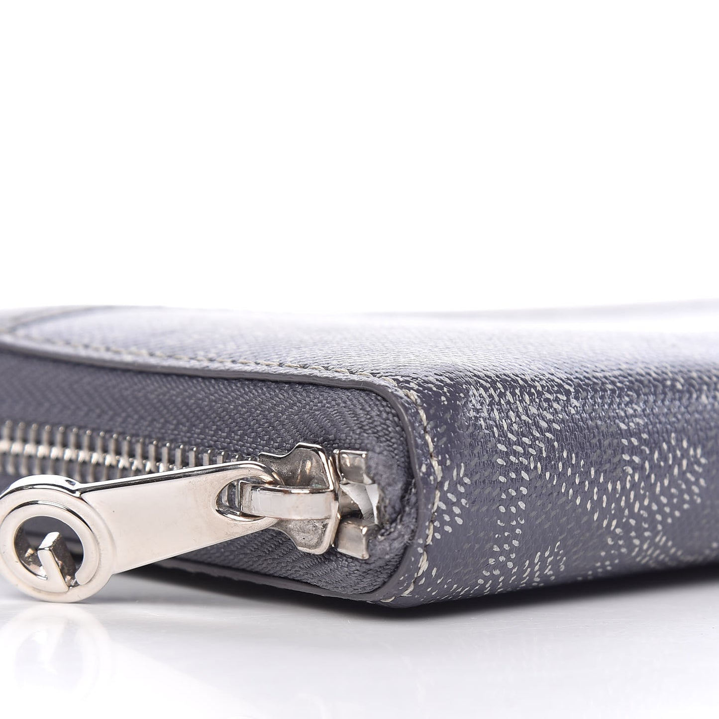 Goyardine Matignon Zip Around GM Wallet Grey