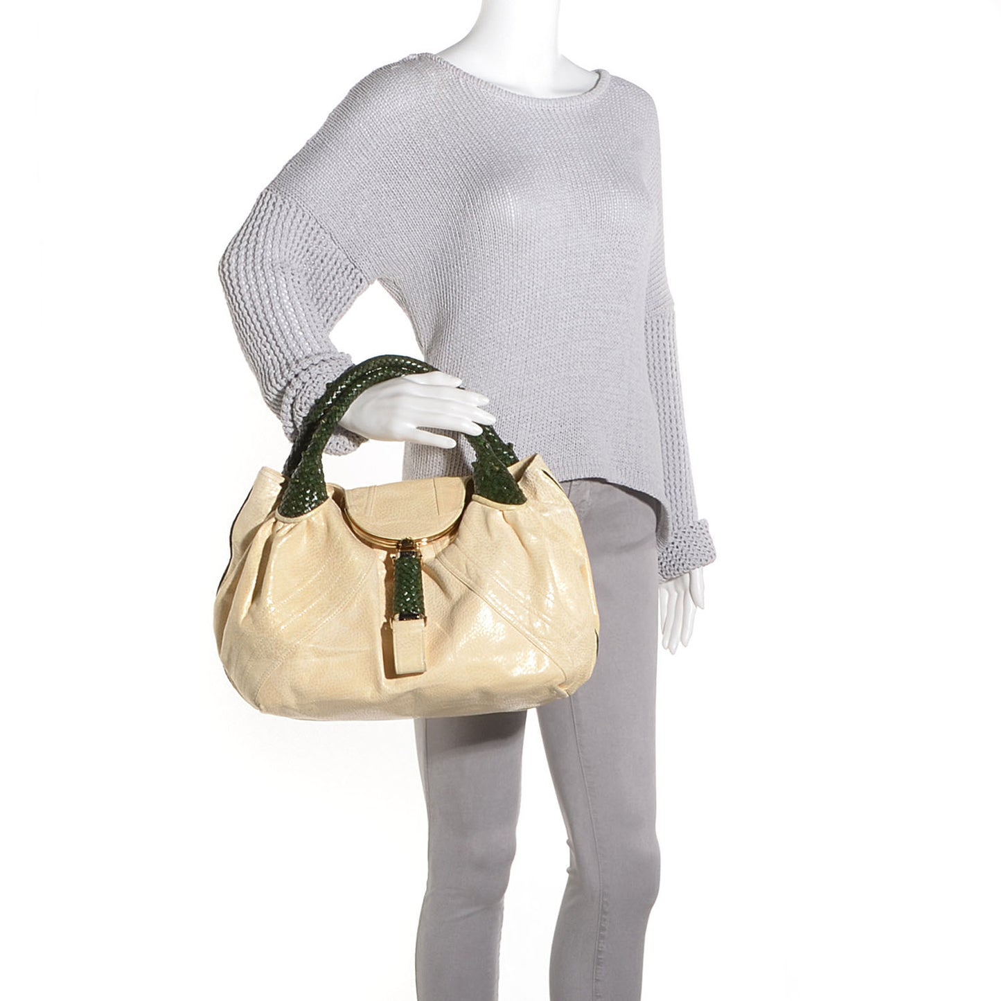 Vitello Bugatti Spy Cream Green