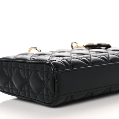 Christian Dior Lambskin Cannage Lady D-Joy Black 9 of 11