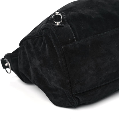 Balenciaga Baby Daim Suede Classic Silver Hardware Velo Black 8 of 9
