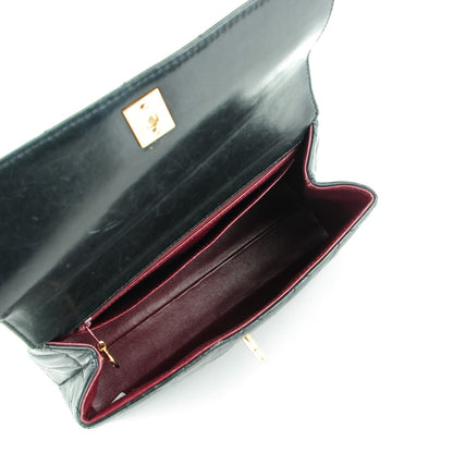 Chanel Lambskin Quilted Medium Kelly Flap Bag Black 5 of 8