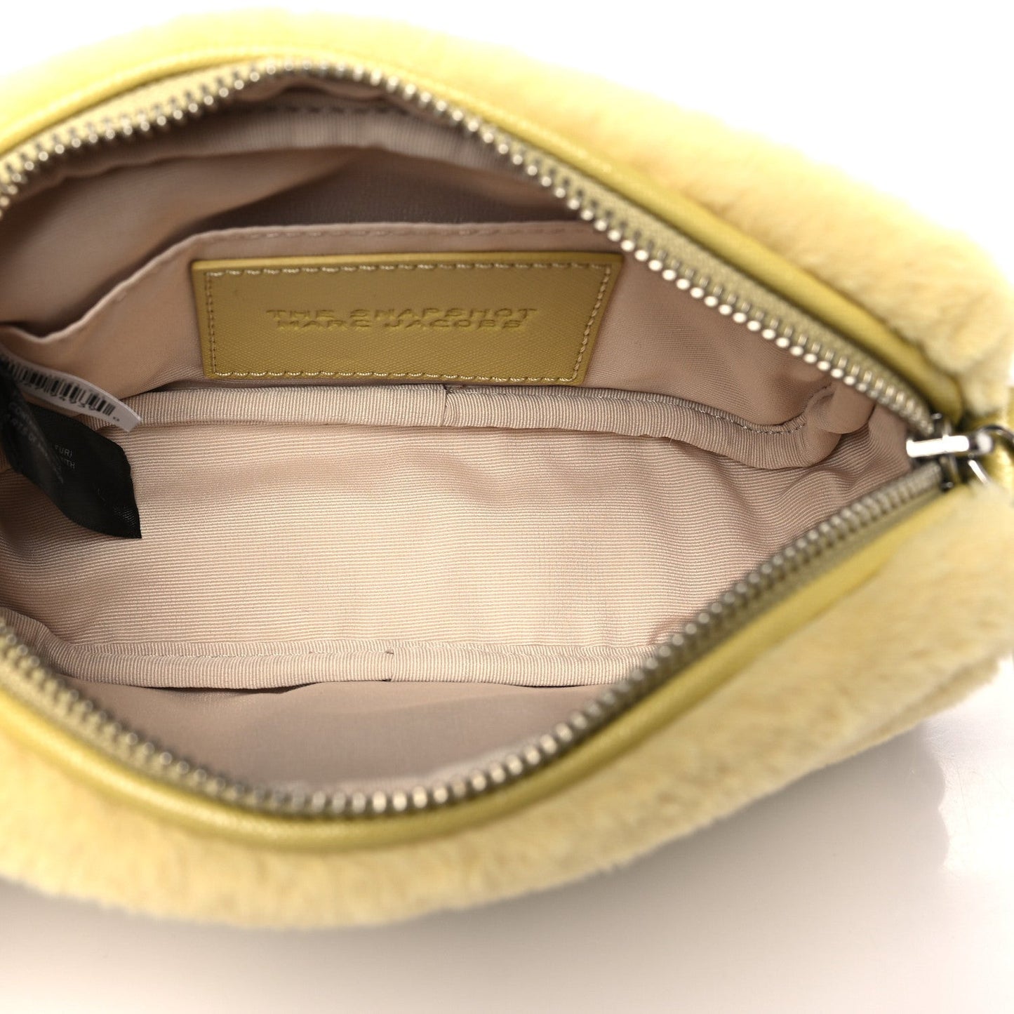 Faux Fur Plush Snapshot Camera Bag Chick Yellow