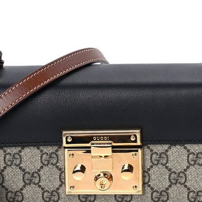 Gucci GG Supreme Monogram Calfskin Padlock Mini Shoulder Bag Brown 7 of 9