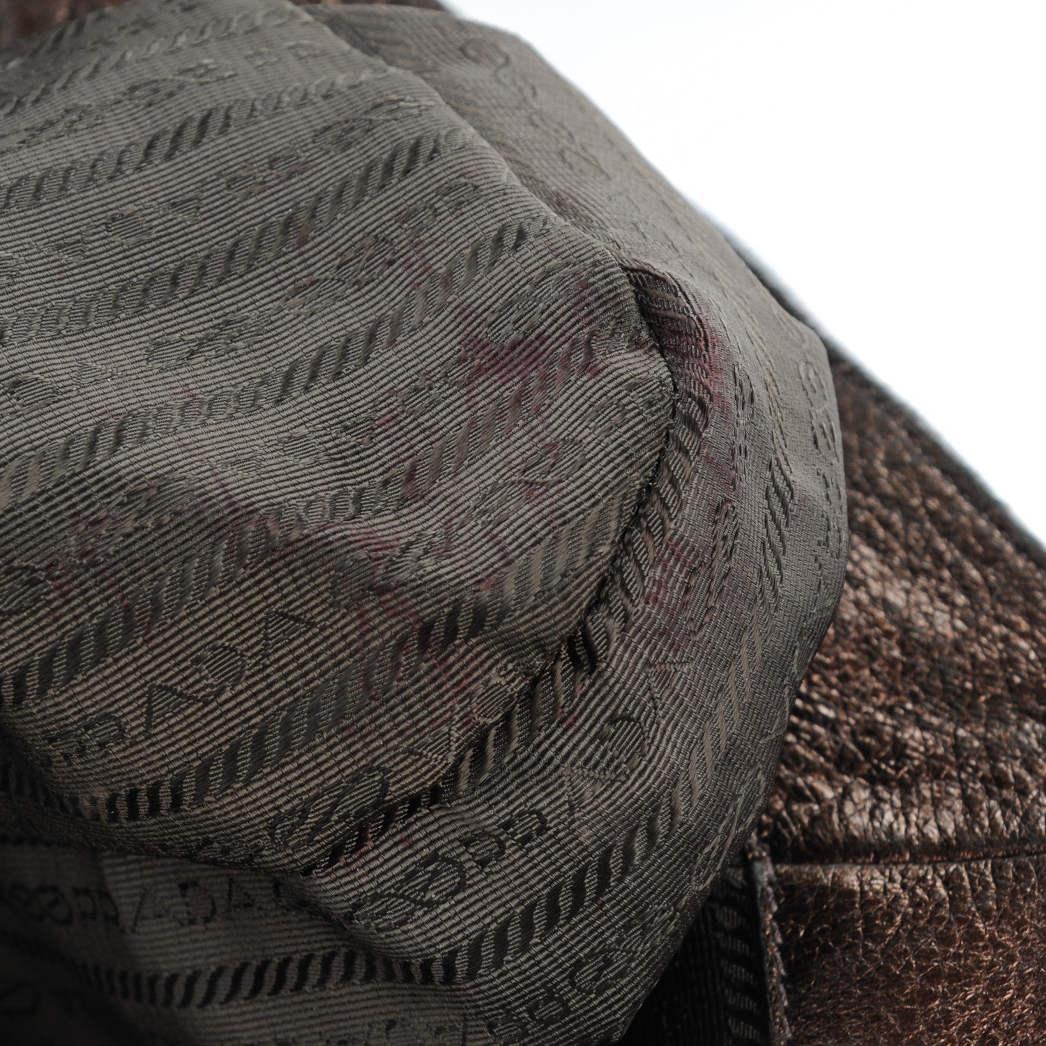 Prada Vitello Daino Mordore Shoulder Bag Antico 9 of 10