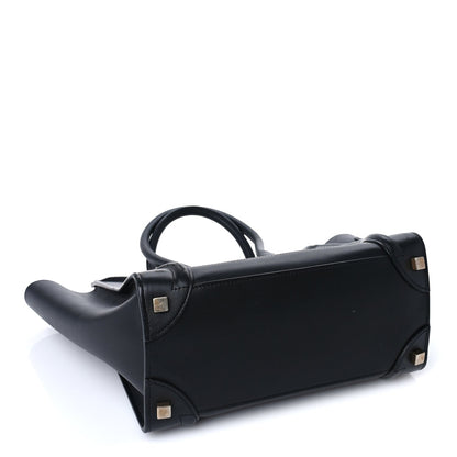 Celine Smooth Calfskin Micro Luggage Black 3 of 8