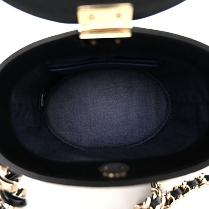 Chanel Lambskin Resin Elegant Chain Vanity Case Black 5 of 7