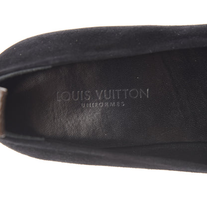 Louis Vuitton Suede Monogram Uniformes Ballet Flats 41 Black 7 of 8