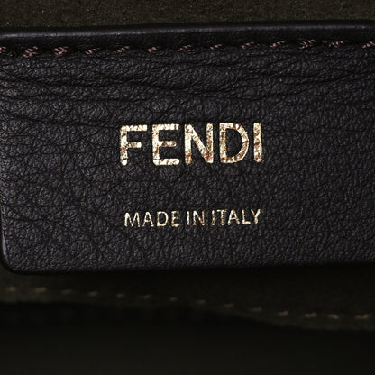 Fendi Sheepskin Vitello King Plexiglass Logo Embroidered Mini By The Way Top Handle Boston Soap 6 of 12
