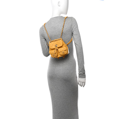 Chanel Quilted Small Duma Pockets Drawstring Backpack Yellow 2 of 11