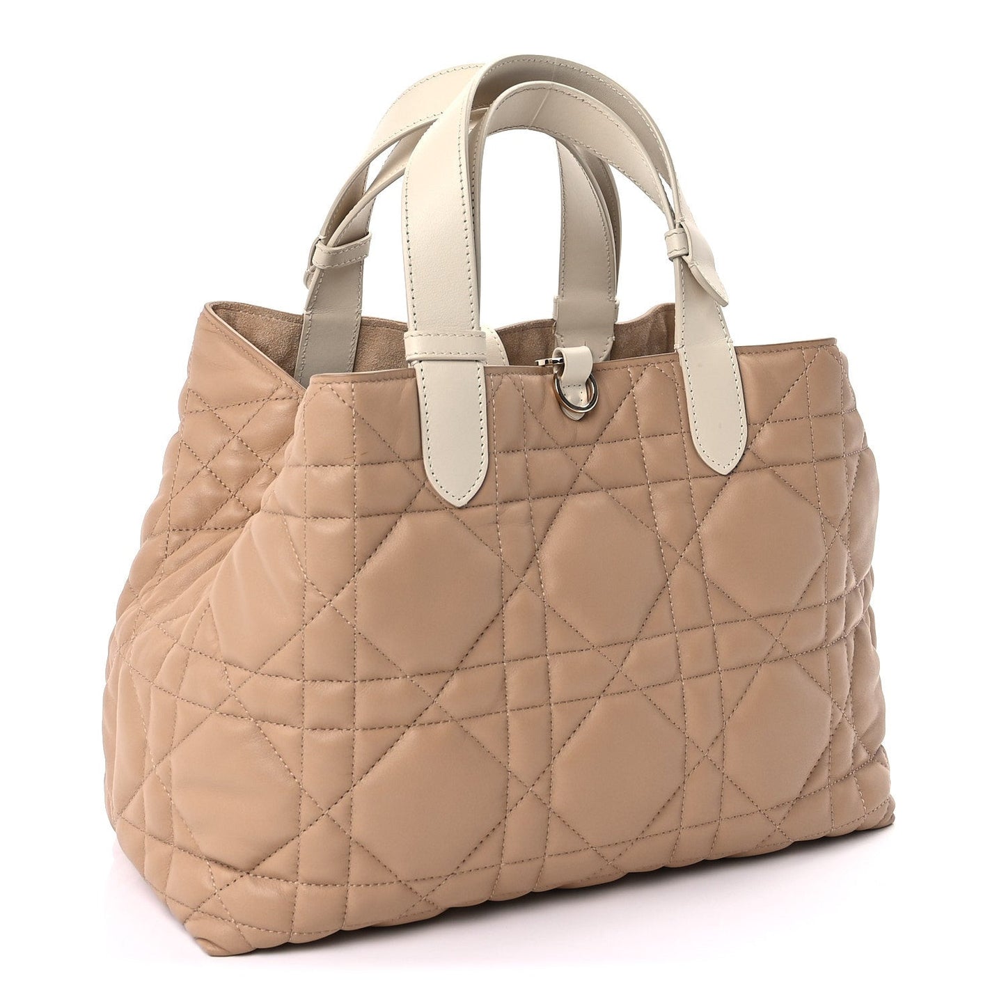 Calfskin Macrocannage Medium Toujours Biscuit Trench Beige