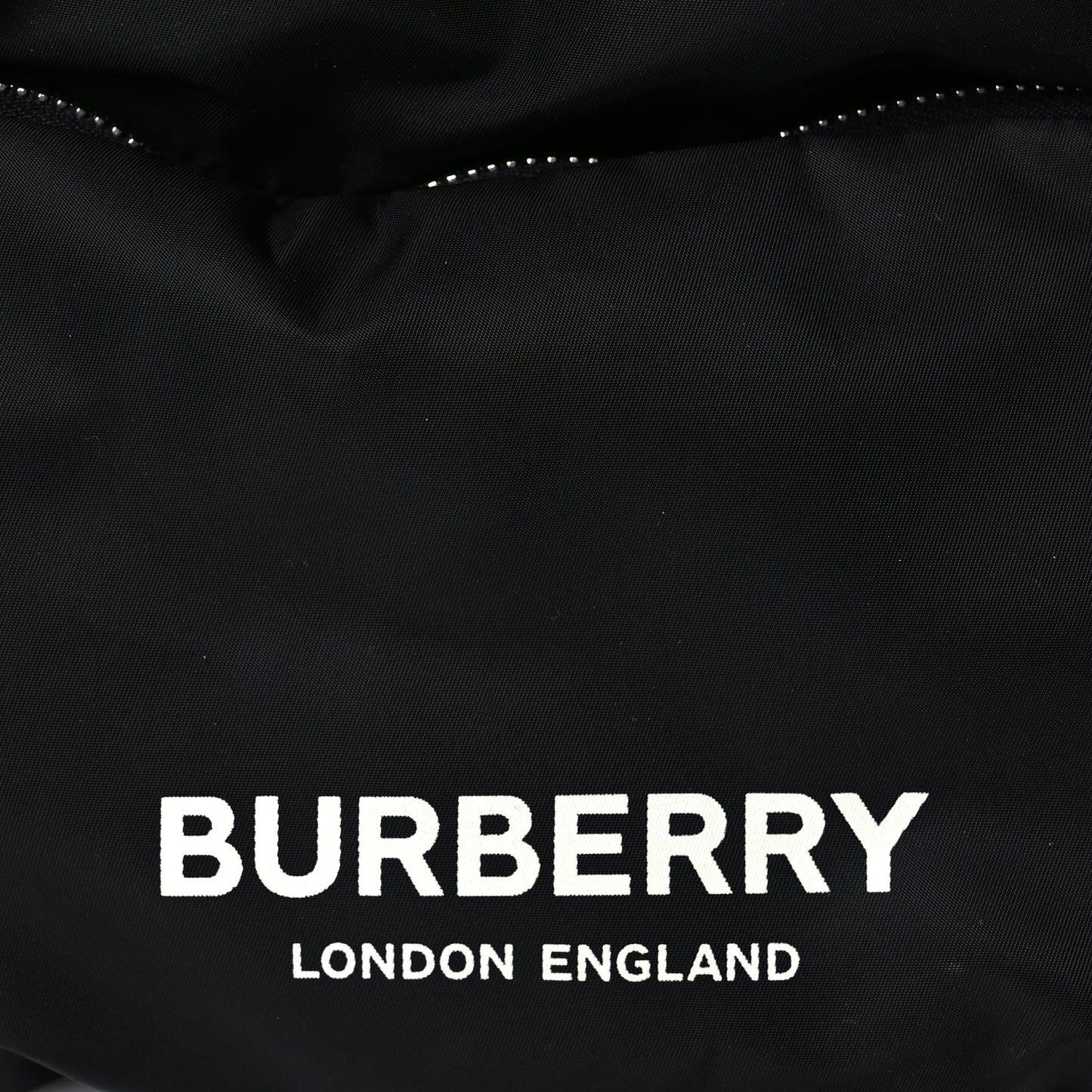 Nylon Logo Print Medium Rucksack Backpack Black