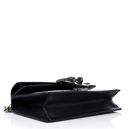 Gucci GG Supreme Monogram Textured Dollar Calfskin Small Rectangular Dionysus Shoulder Bag Beige Blue 4 of 10