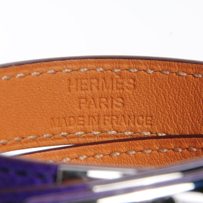 Hermes Epsom Kelly Double Tour Bracelet Medium Crocus Purple 5 of 8
