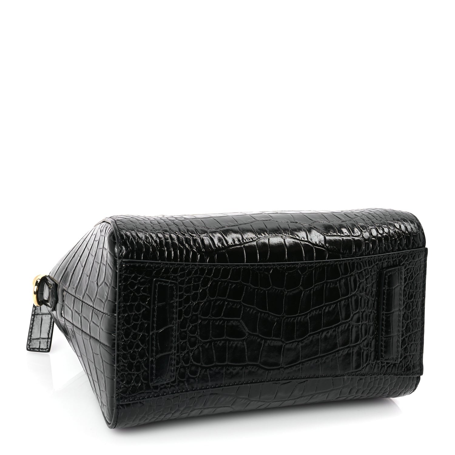 Givenchy Calfskin Crocodile Embossed Mini Antigona Black 3 of 9