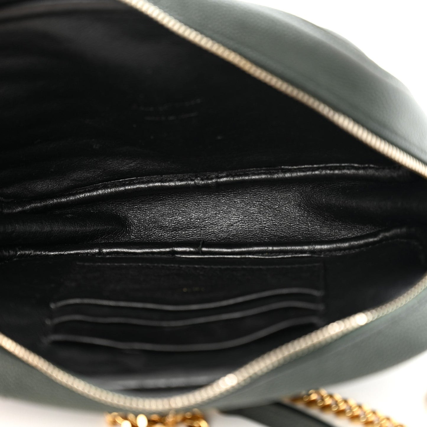 Grain De Poudre Matelasse Monogram Mini Lou Camera Bag New Vert Fonce