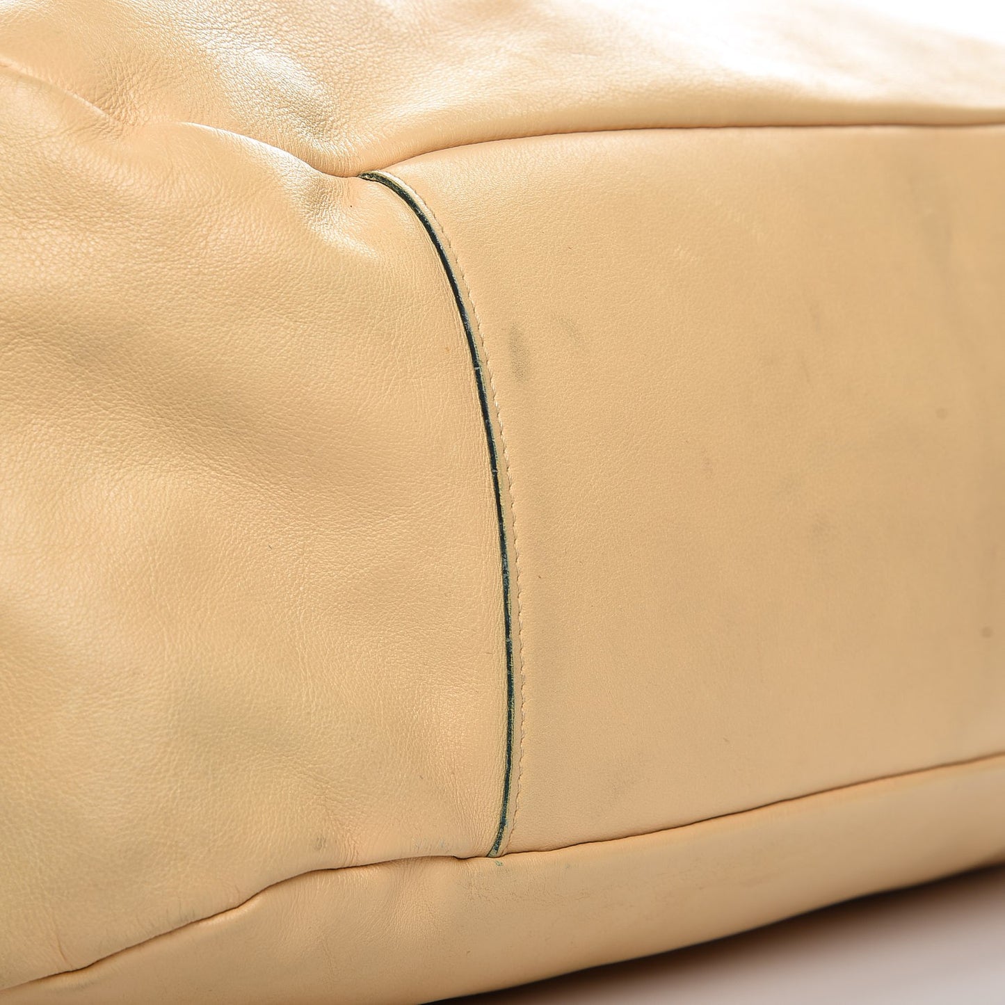 Lambskin Edgy Large Hobo Beige