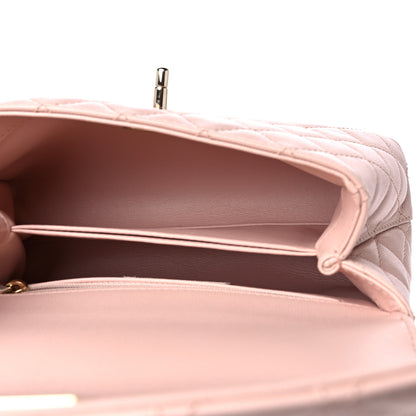 Chanel Caviar Quilted Mini Coco Handle Flap Light Pink 5 of 9