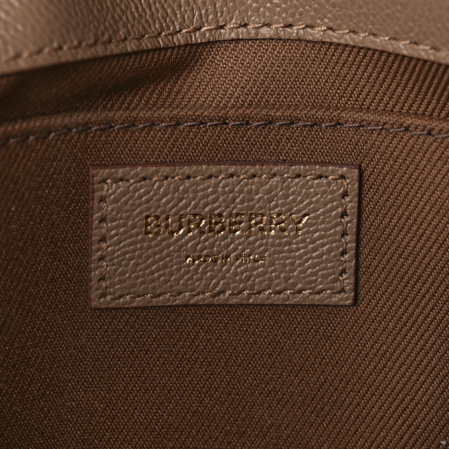 Burberry Grained Calfskin House Check Tartan Mix New Hampshire Chestnut Beige 5 of 8