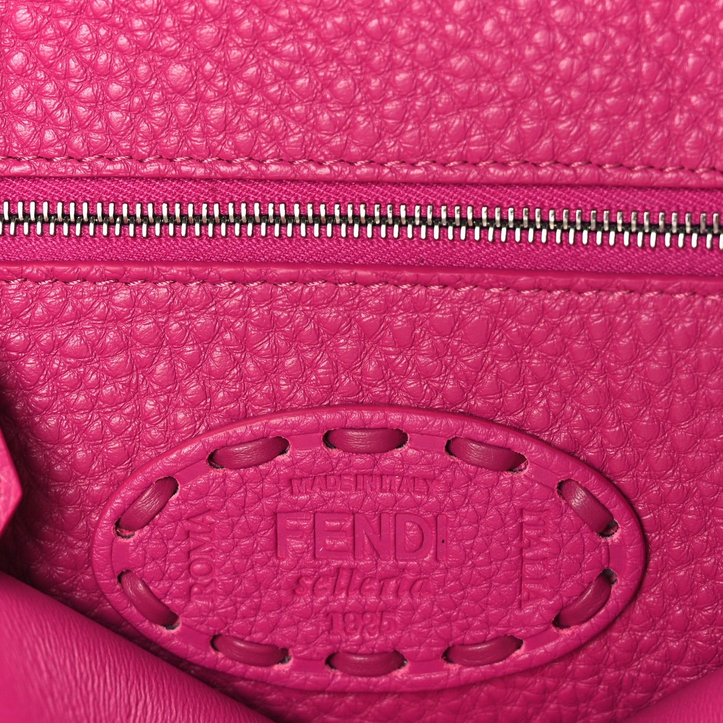 Cuoio Romano Selleria Mini Peekaboo Iconic Satchel Fuxia