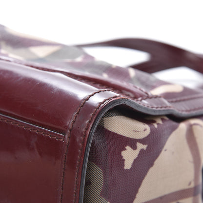 Burberry Nova Check Heart Print Pilgrim Satchel Berry 11 of 19