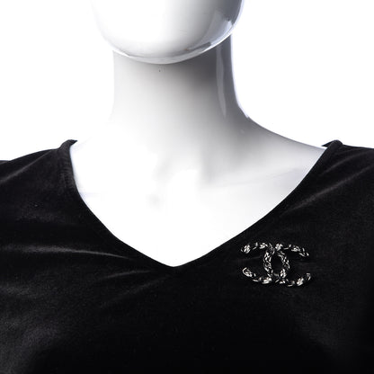 Chanel Ruthenium Chain CC Brooch 2 of 5