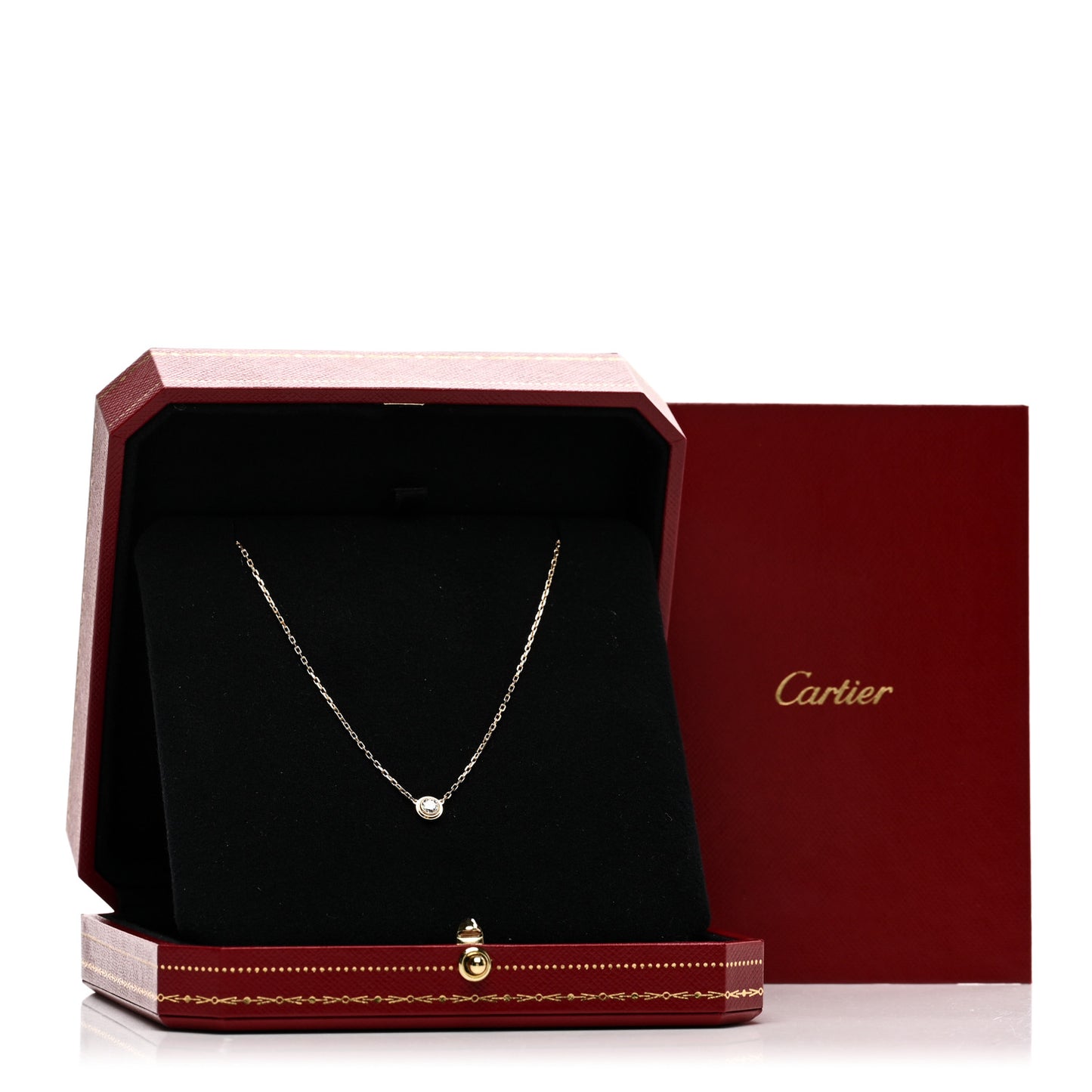 18K Yellow Gold Diamond LM D'Amour Pendant Necklace
